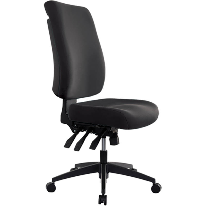 Image for BURO TIDAL CHAIR HIGH BACK BLACK from Angletons Office National