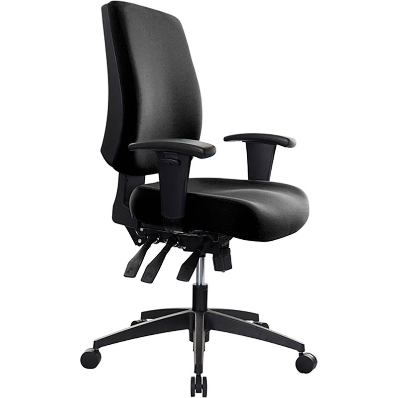 Image for BURO TIDAL CHAIR MEDIUM BACK ARMS BLACK from PaperChase Office National