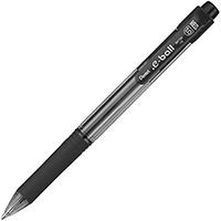 pentel bk130 e-ball retractable ballpoint pen 1.0mm black