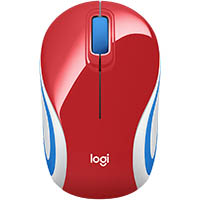 logitech m187 wireless mini mouse red