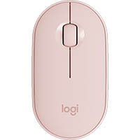 logitech m350 pebble wireless and bluetooth mouse off rose