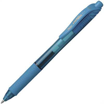 Image for PENTEL BL107 ENERGEL-X RETRACTABLE GEL INK PEN 0.7MM SKY BLUE from Office National