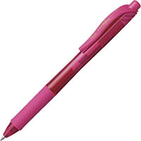 pentel bl107 energel-x retractable gel ink pen 0.7mm pink