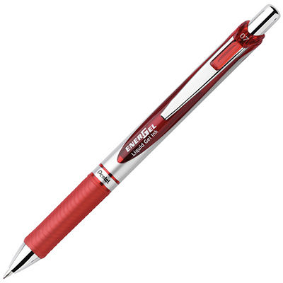 Image for PENTEL BL77 ENERGEL RETRACTABLE GEL INK PEN 0.7MM RED from Surry Office National