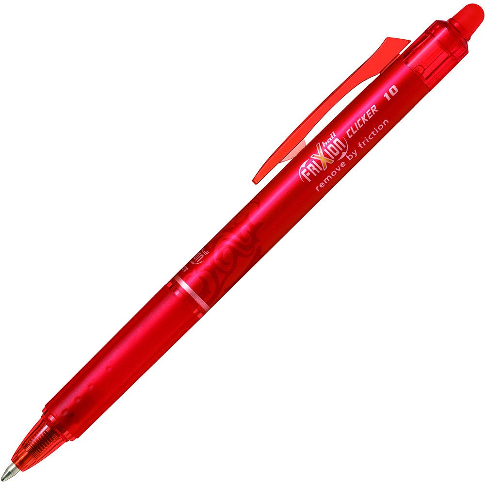 Image for PILOT FRIXION CLICKER RETRACTABLE ERASABLE GEL INK PEN 1.0MM RED from Office National