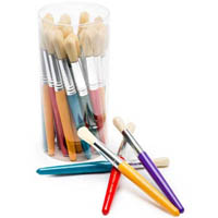 educational colours jumbo paint brushes pack 30