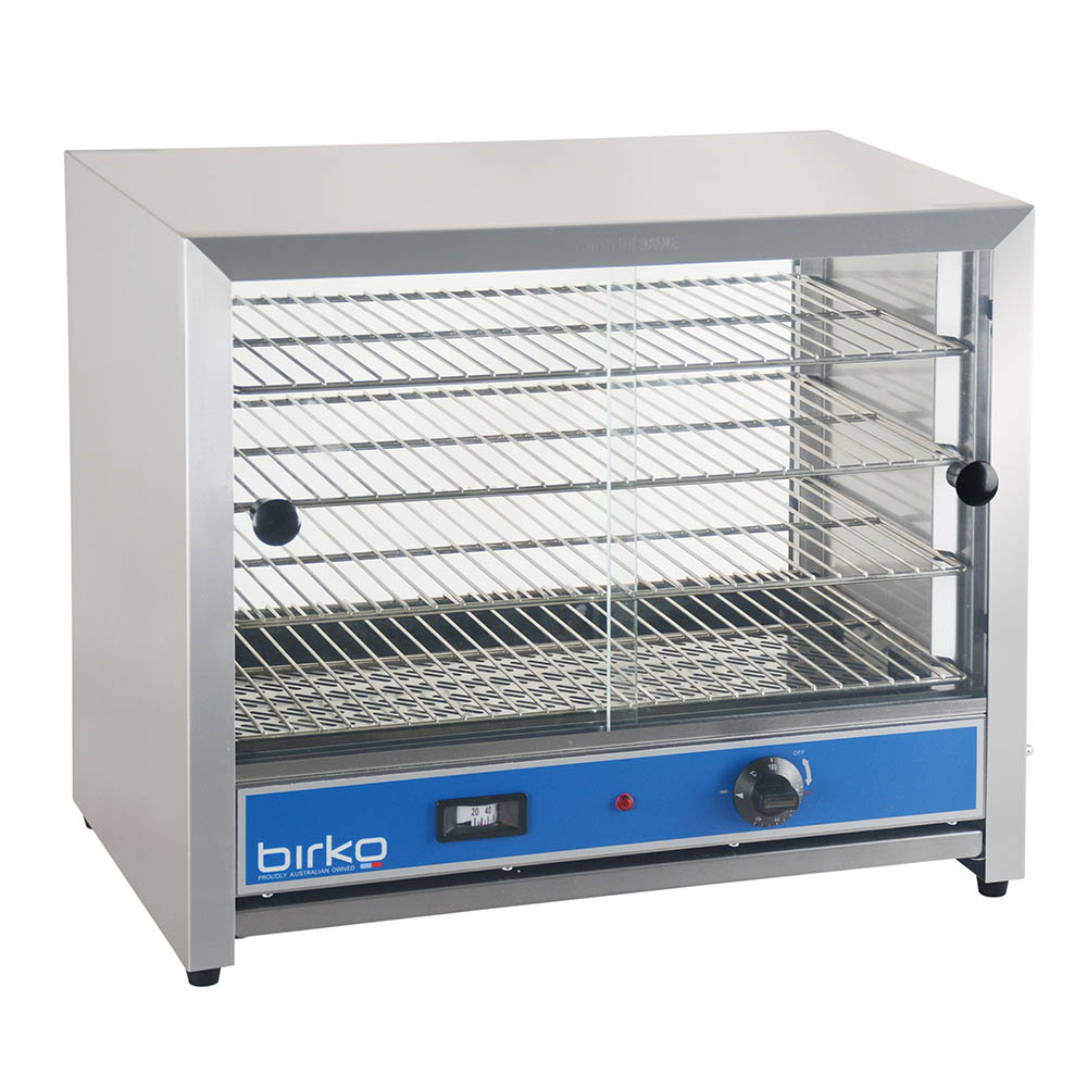 Image for BIRKO PIE WARMER FITS 100 PIES STAINLESS STEEL WITH GLASS DOORS from Office National Limestone Coast