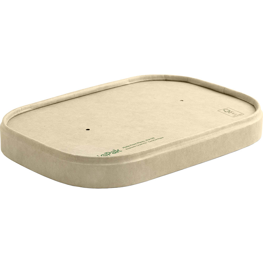 Image for BIOPAK BIOBOARD TAKEAWAY BASE LID NATURAL PACK 25 from Express Office National