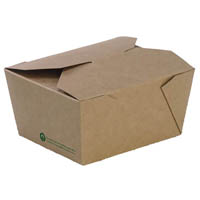 biopak bioboard lunch box small 110 x 90 x 64mm pack 50