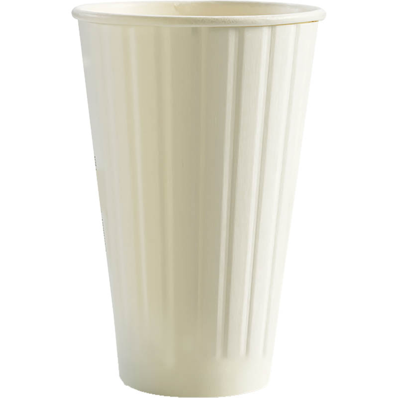Image for BIOPAK BIOCUP DOUBLE WALL CUP 460ML WHITE PACK 40 from PaperChase Office National