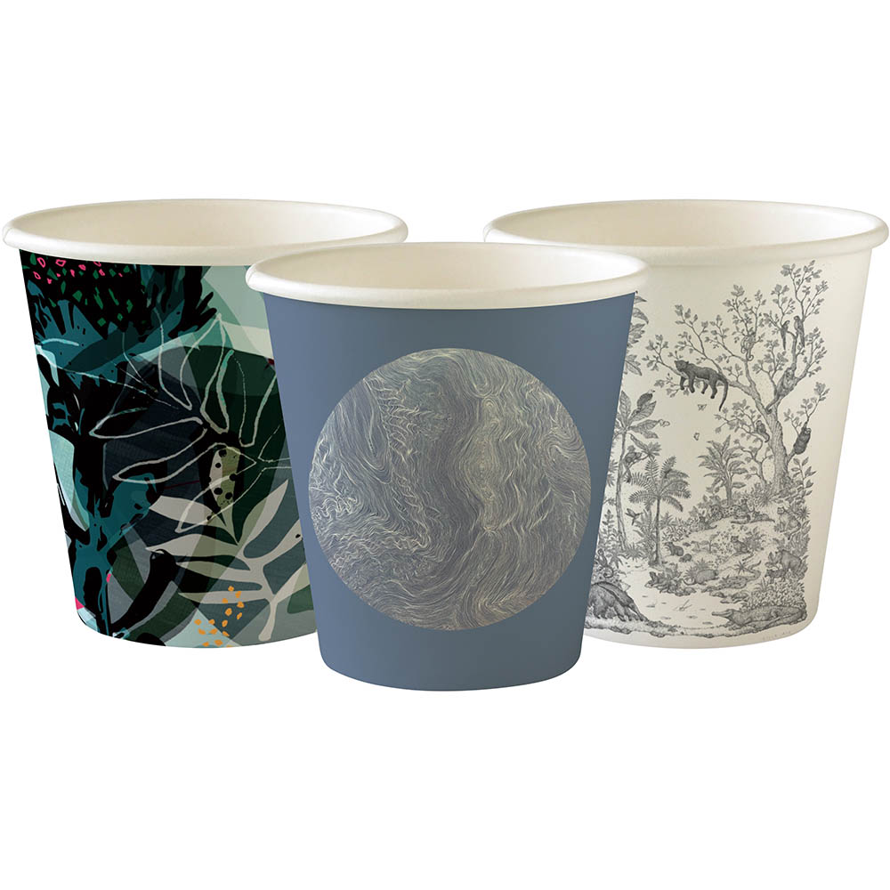 Image for BIOPAK BIOCUP SINGLE WALL CUP ART SERIES 230ML PACK 50 from Aztec Office National