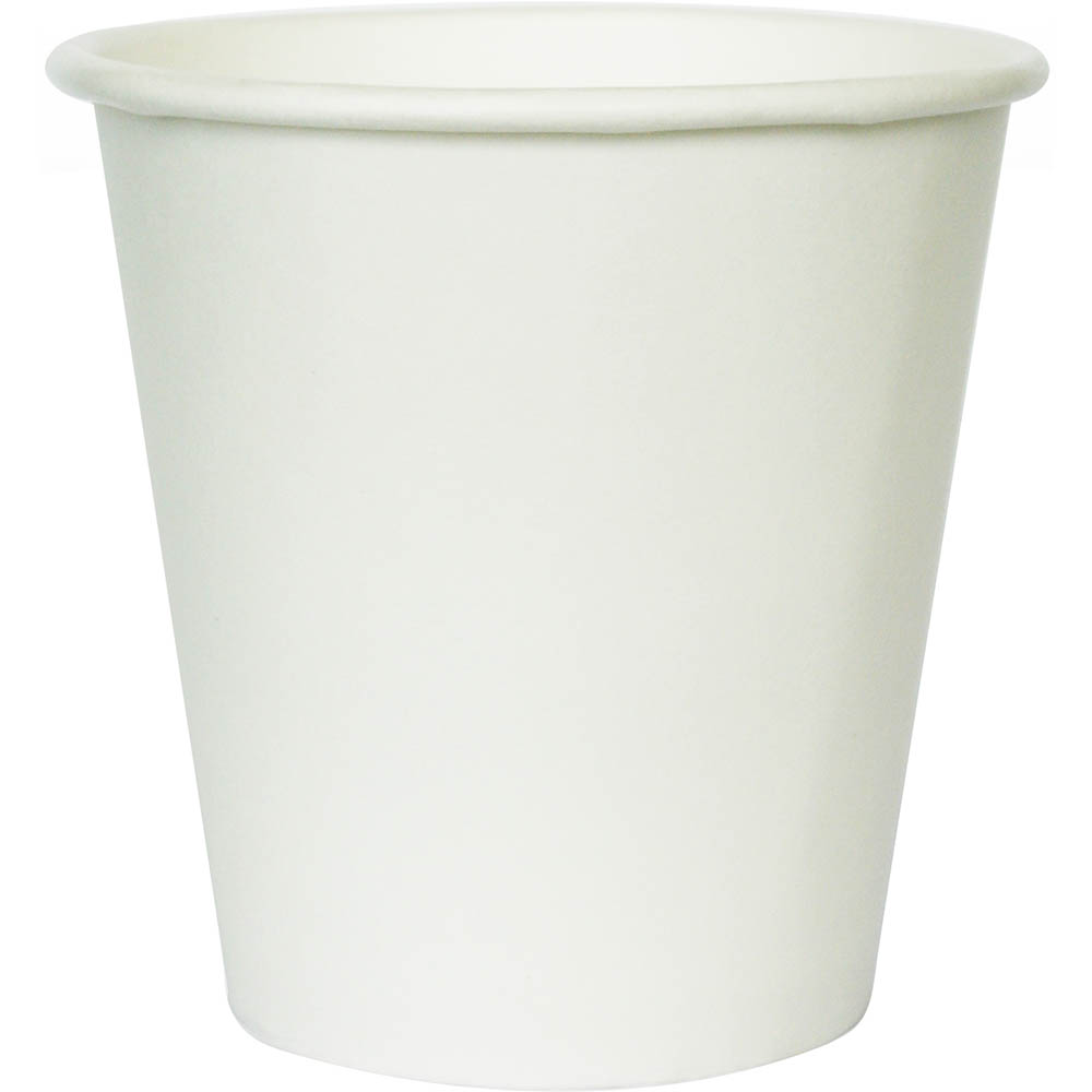 Image for BIOPAK BIOCUP SINGLE WALL CUP WHITE 230ML PACK 50 from Coffs Coast Office National