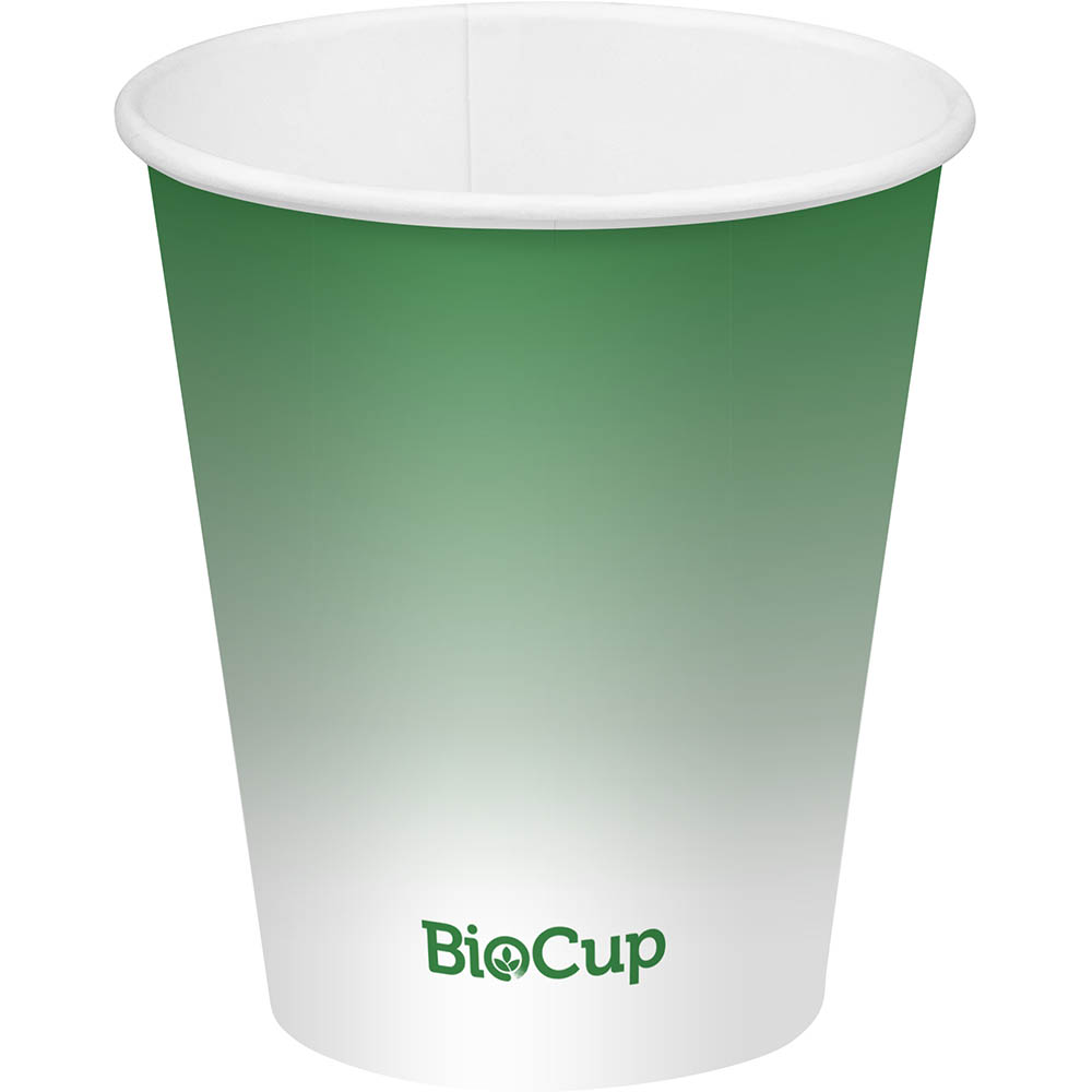Image for BIOPAK BIOCUP COLD PAPER CUP 300ML GREEN PACK 50 from Copylink Office National