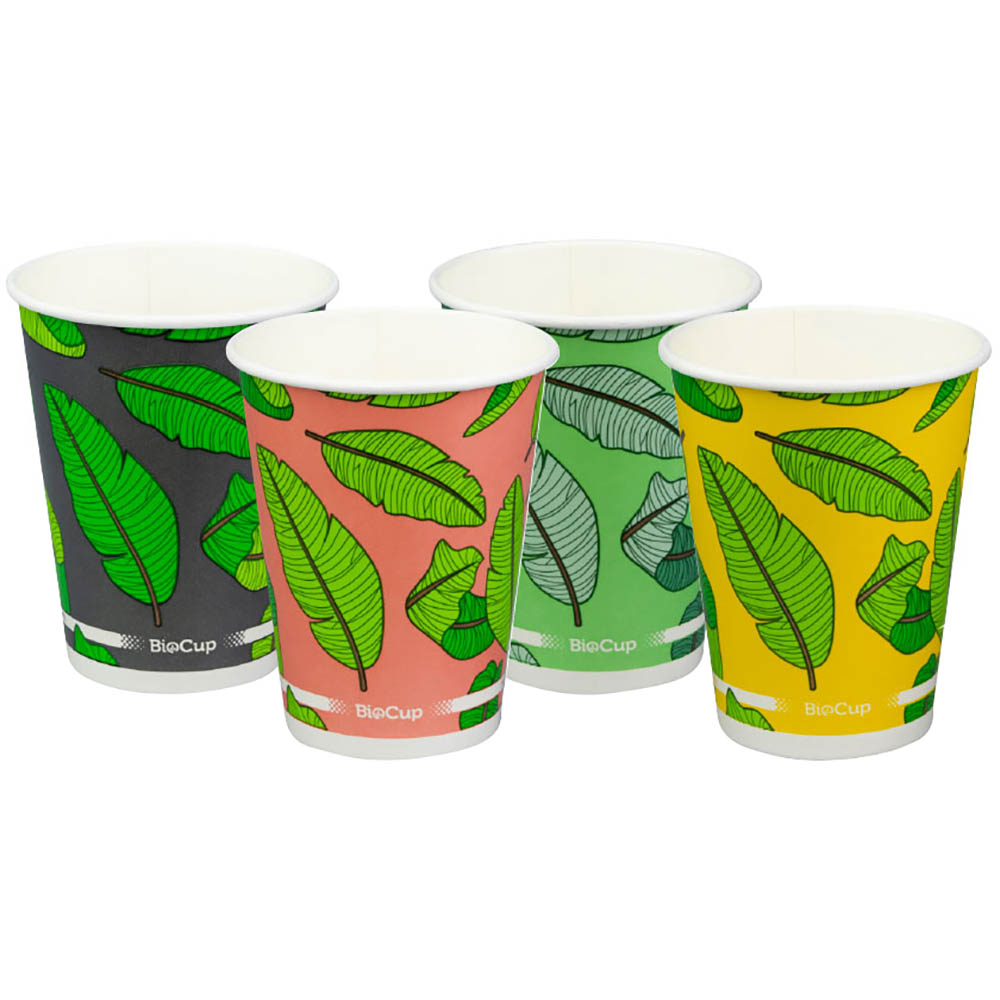 Image for BIOPAK BIOCUP COLD PAPER CUP 390ML ASSORTED PACK 50 from PaperChase Office National