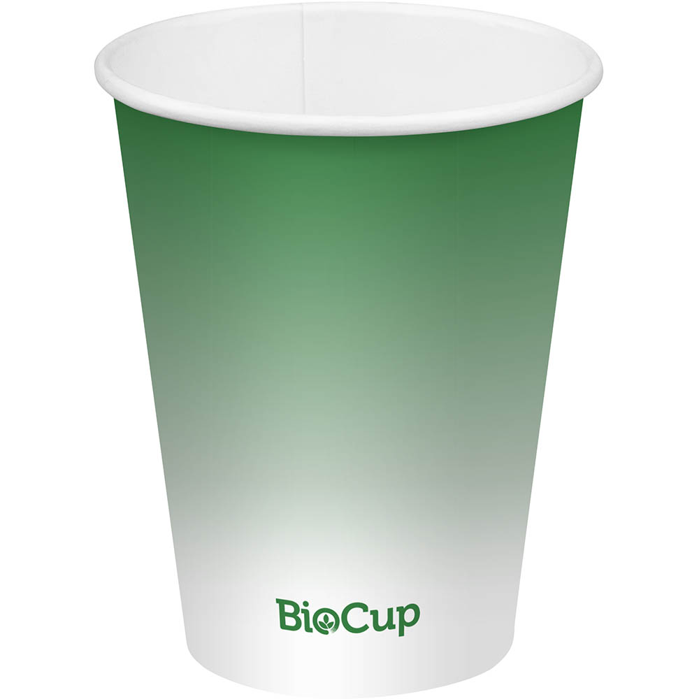 Image for BIOPAK BIOCUP COLD PAPER CUP 390ML GREEN PACK 50 from Copylink Office National