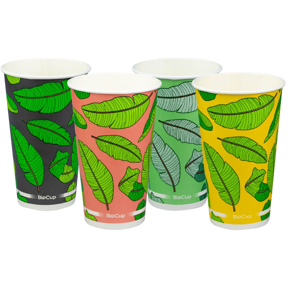 Image for BIOPAK BIOCUP COLD PAPER CUP 510ML ASSORTED PACK 50 from Surry Office National