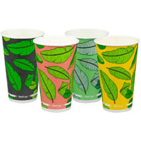 biopak biocup cold paper cup 510ml assorted pack 50
