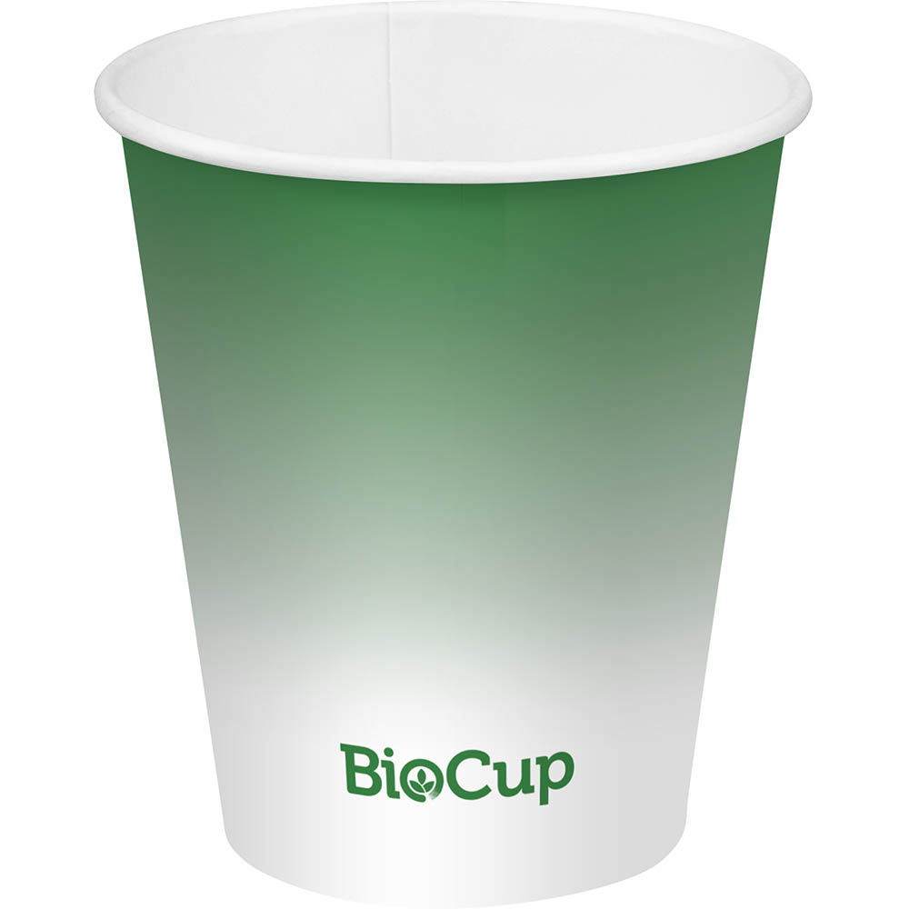 Image for BIOPAK BIOCUP COLD PAPER CUP 200ML GREEN PACK 50 from PaperChase Office National