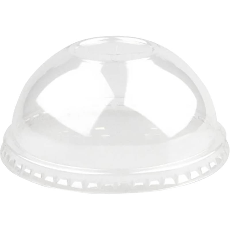 Image for BIOPAK PLA DOME LID WITH STRAW SLOT 90MM CLEAR PACK 50 from Coleman's Office National