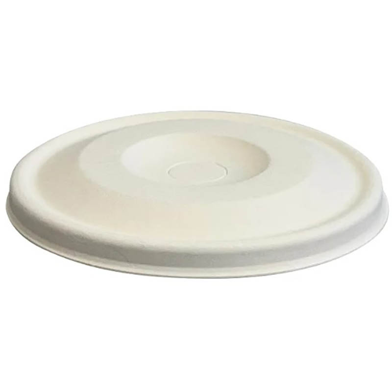 Image for BIOPAK BIOCANE FLAT LID 90MM WHITE PACK 50 from Coleman's Office National