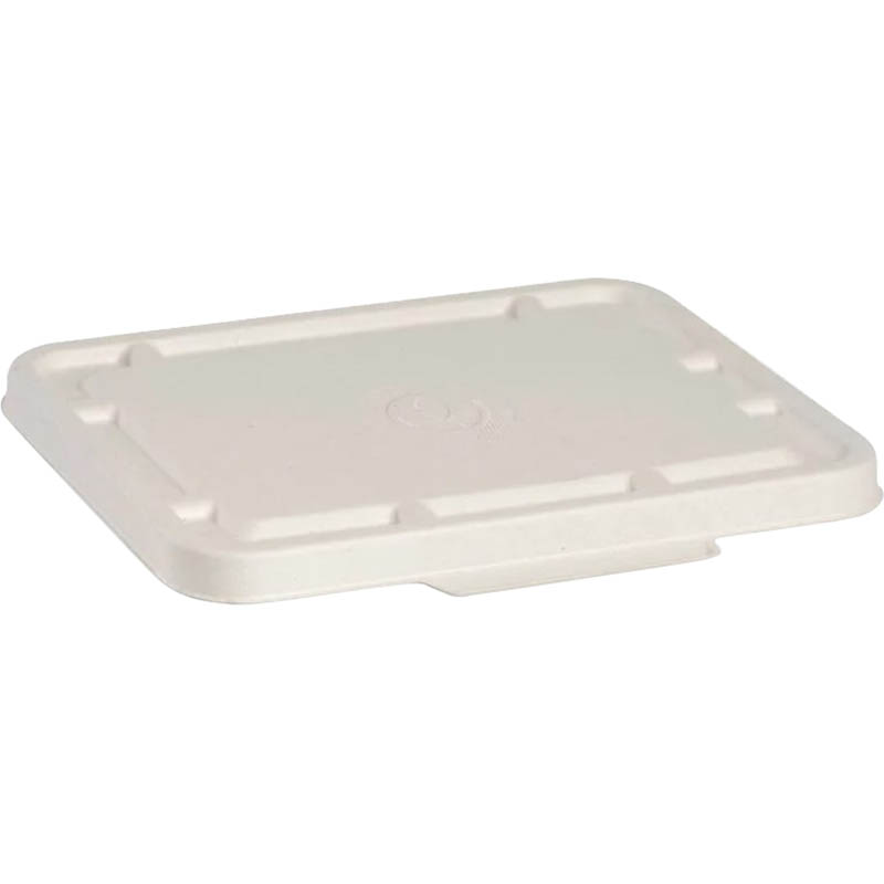 Image for BIOPAK BIOCANE TAKEAWAY LID 2 AND 3 COMPARTMENT WHITE PACK 125 from Copylink Office National
