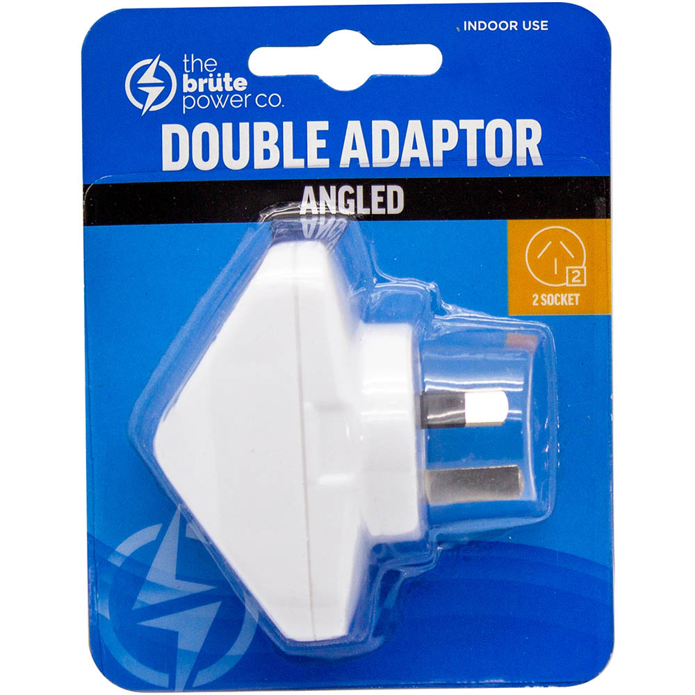 Image for THE BRUTE POWER CO DOUBLE ADAPTOR ANGLED from Copylink Office National