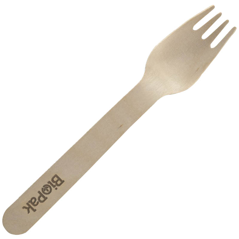 Image for BIOPAK COATED 100% WOOD FORK 160MM PACK 100 from Office National Capalaba