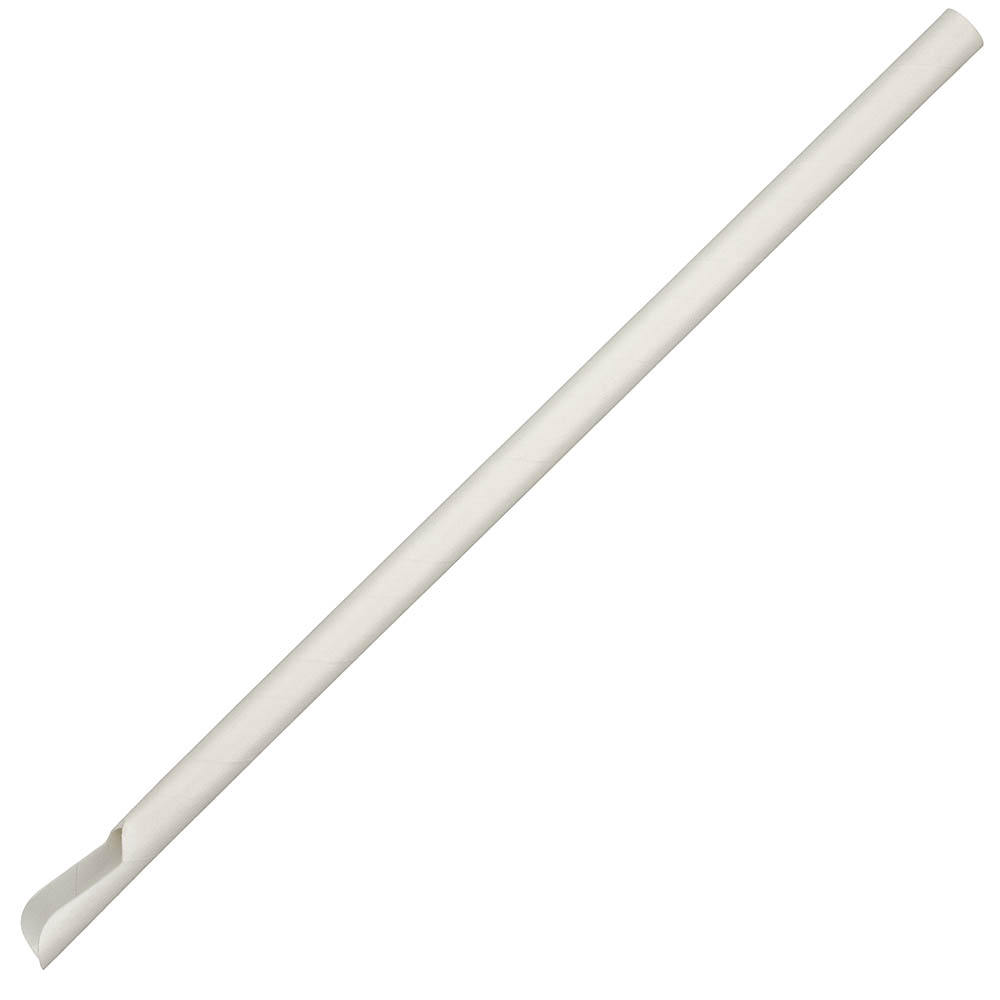 Image for BIOPAK BIOSTRAW SPOON STRAW WRAPPED 8MM WHITE PACK 250 from PaperChase Office National