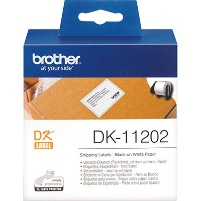 Image for BROTHER DK-11202 LABEL ROLL 62 X 100MM WHITE ROLL 300 from SBA Office National - Darwin