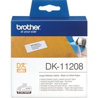 brother dk-11208 label roll 38 x 90mm white roll 400