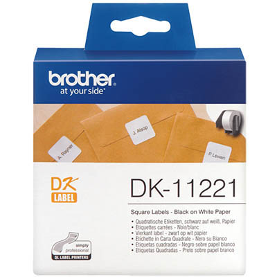 Image for BROTHER DK-11221 LABEL ROLL SQUARE 23MM WHITE ROLL 1000 from Office National Barossa