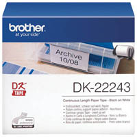 brother dk-22243 continuous paper label roll 102mm x 30.48m white