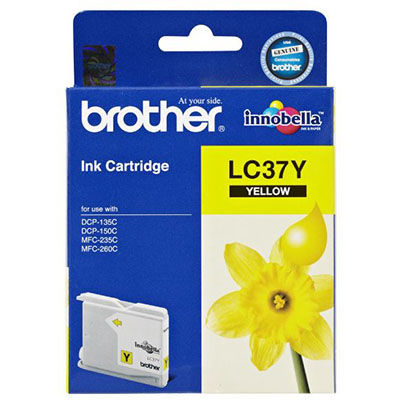 Image for BROTHER LC37Y INK CARTRIDGE YELLOW from Chris Humphrey Office National