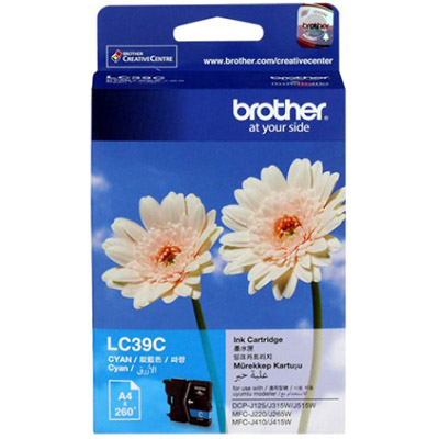 Image for BROTHER LC39C INK CARTRIDGE CYAN from Surry Office National