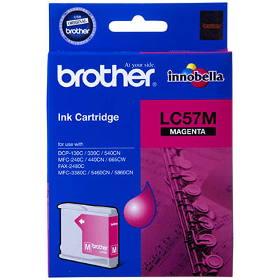 Image for BROTHER LC57M INK CARTRIDGE MAGENTA from Paul John Office National