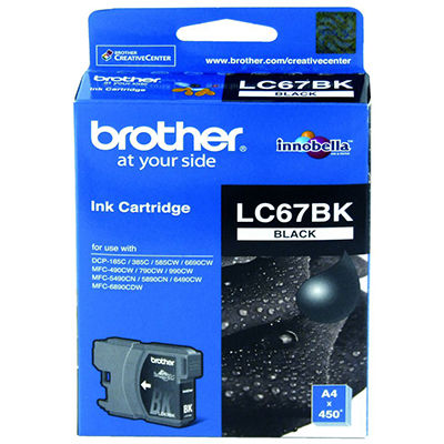 Image for BROTHER LC67BK INK CARTRIDGE BLACK from Aztec Office National Melbourne