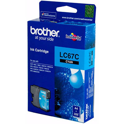 Image for BROTHER LC67C INK CARTRIDGE CYAN from Pirie Office National