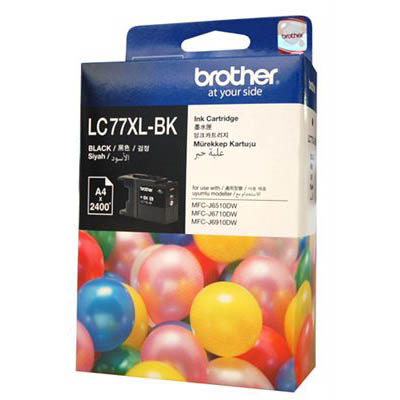 Image for BROTHER LC77XLBK INK CARTRIDGE HIGH YIELD BLACK from Aztec Office National