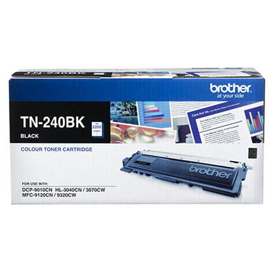 Image for BROTHER TN240BK TONER CARTRIDGE BLACK from Mackay Business Machines (MBM) Office National