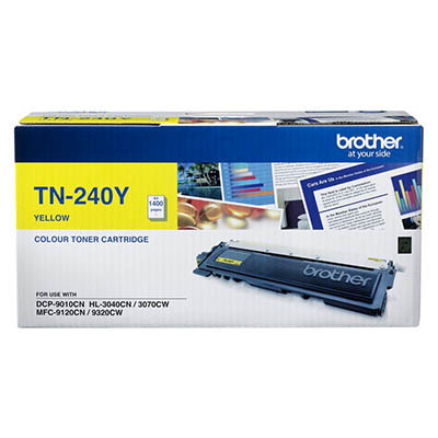 Image for BROTHER TN240Y TONER CARTRIDGE YELLOW from Emerald Office Supplies Office National