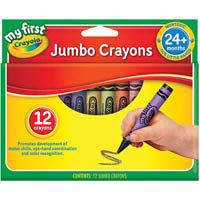 crayola my first jumbo crayons assorted pack 12