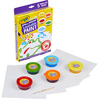 crayola spill proof washable paint kit assorted pack 5