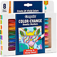 crayola color change doodle markers assorted pack 8