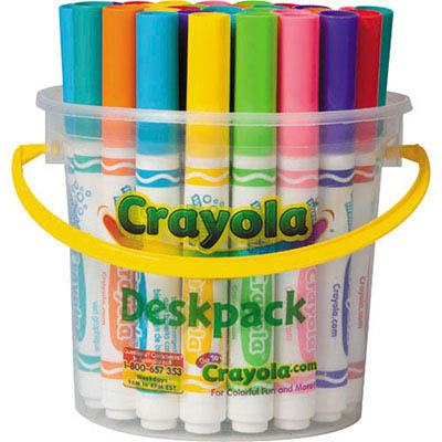 Image for CRAYOLA JUNIOR WASHABLE MARKERS ASSORTED CLASSPACK 32 from OFFICE NATIONAL CANNING VALE