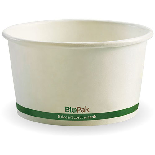 Image for BIOPAK BIOBOWL BOWL 390ML WHITE PACK 25 from Office National Capalaba