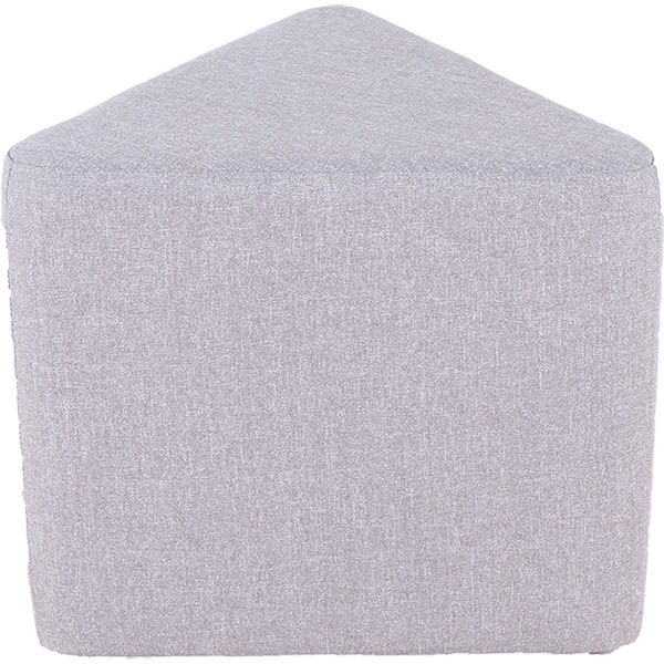Image for BURO YORK OTTOMAN TRIANGLE LIGHT GREY from Surry Office National