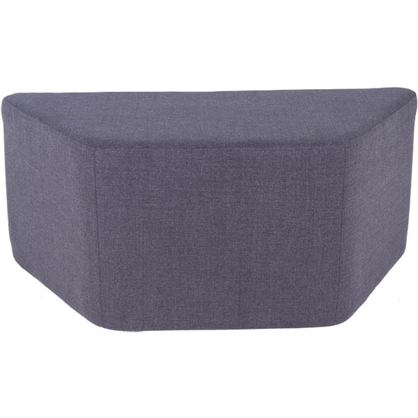 Image for BURO YORK OTTOMAN TRAPEZIOD CHARCOAL from PaperChase Office National