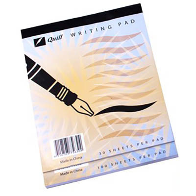 Image for QUILL RULED WRITING PAD 30 LEAF 185 X 150MM WHITE from Office National Sydney Stationery