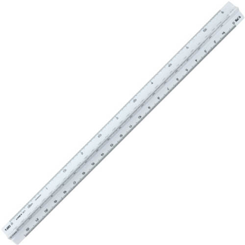 Image for LINEX 321 TRIANGULAR SCALE RULER 300MM WHITE from Office National Limestone Coast