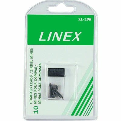 Image for LINEX 31/10B COMPASS LEAD REFILL PACK 10 from Surry Office National